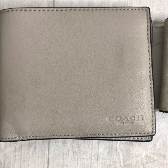 coach men wallet cream and white - Picture 2 of 8